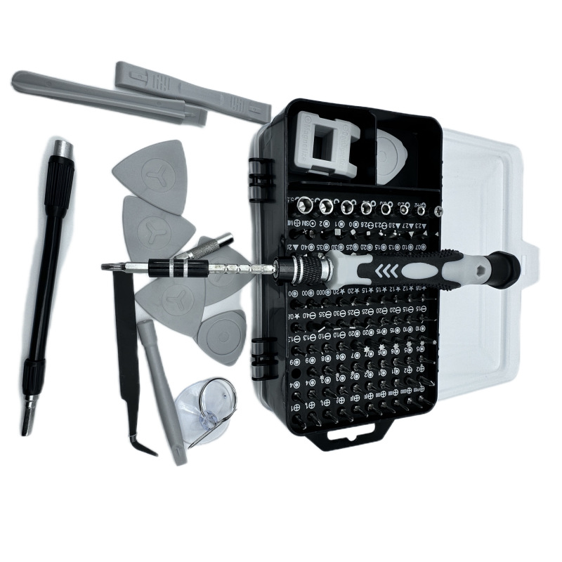 115 in 1 Screwdriver Set, Complete Precision Repair Tool Kit for Phones, Multi-Bit Screwdriver Combination Set, Hot-Selling for Cross-Border